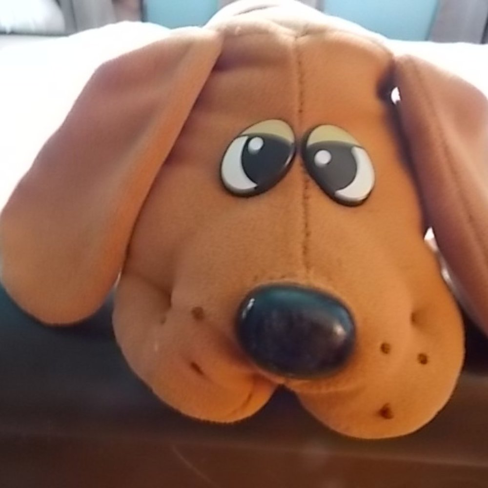 Pound Puppy, Camel Color, 1980's Reproduction, Stuffed Plush Animal